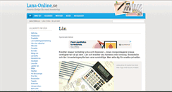 Desktop Screenshot of lana-online.se
